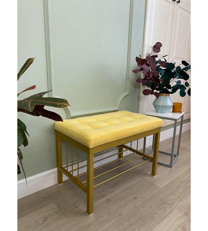 Банкетка Сканди-60 (желтый/золото)