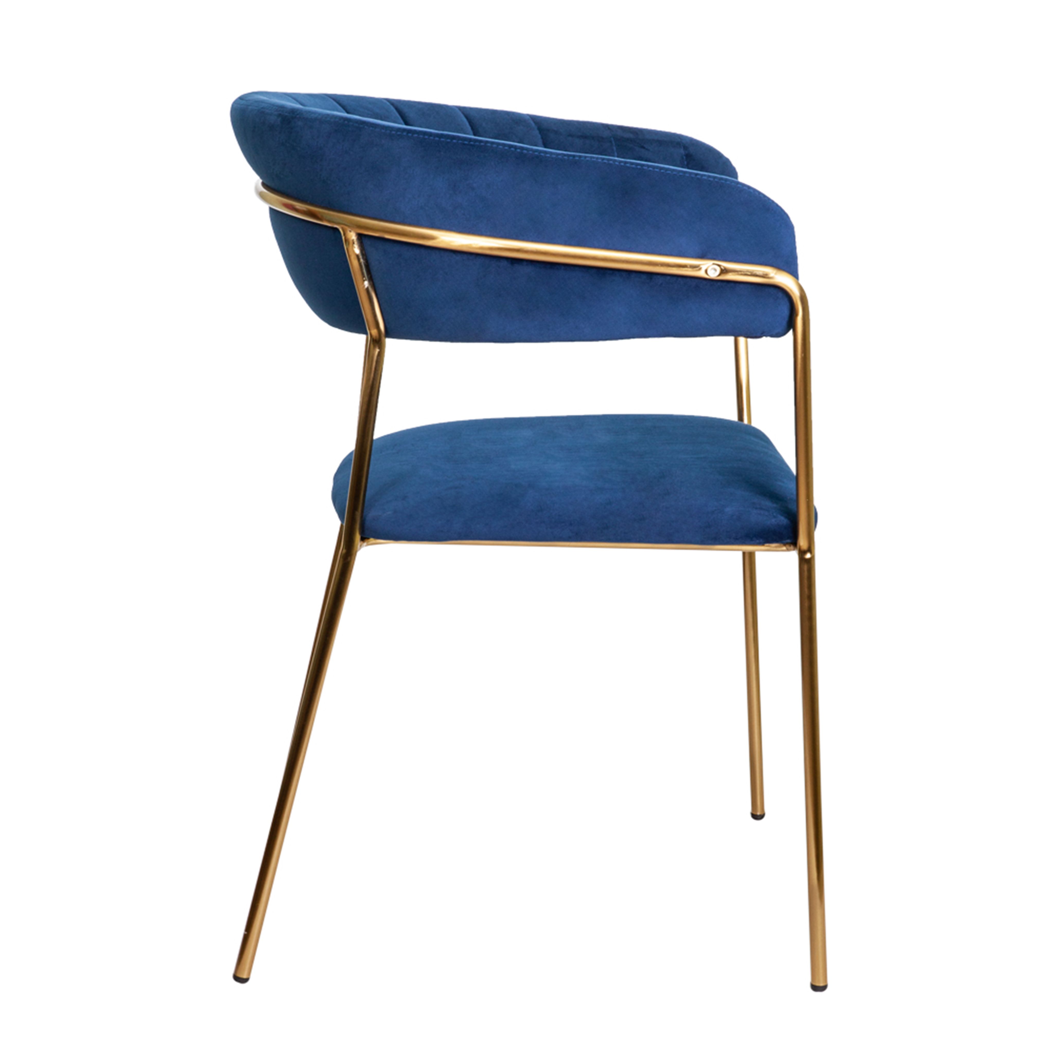 Кресло Geneva, синий, велюр