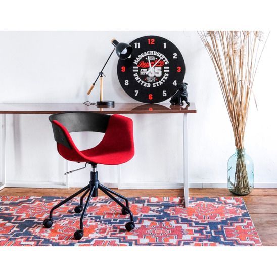 Кресло Swing, черный/ винный