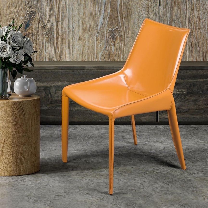 Стул Дэвид, кожа camel