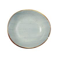 Блюдо глубокое VITAL, фарфор, голубой, 23*21,5*8см