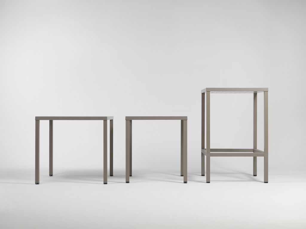 Стол пластиковый обеденный Cube 140x80 тортора