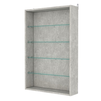 Витрина настенная №2-1Г, Метрополитан Грей