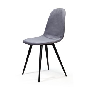 Стул Тед, бархат серый 27