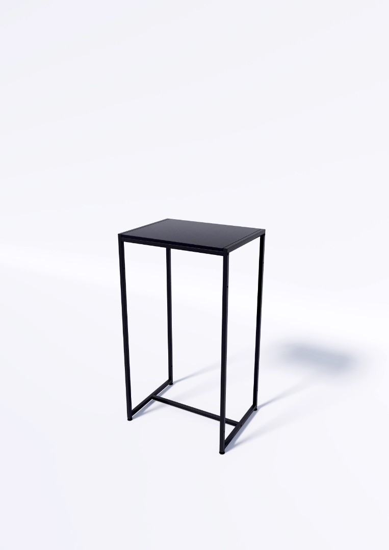 Стол TEVOLO демонстрационный черный-дуб сонома В105Ш60Г45