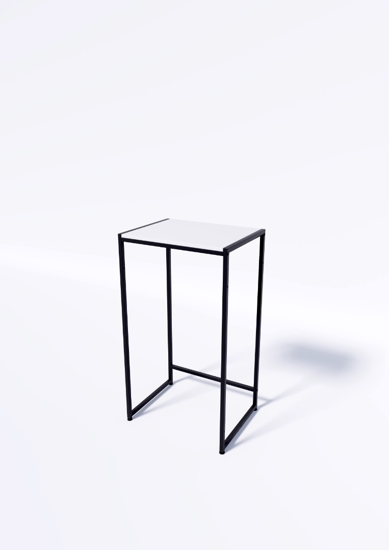 Стол TEVOLO демонстрационный черный-дуб сонома В105Ш60Г45