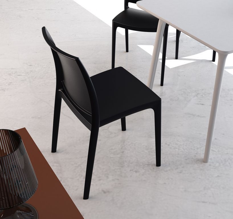 Стул пластиковый Maya черный;черный