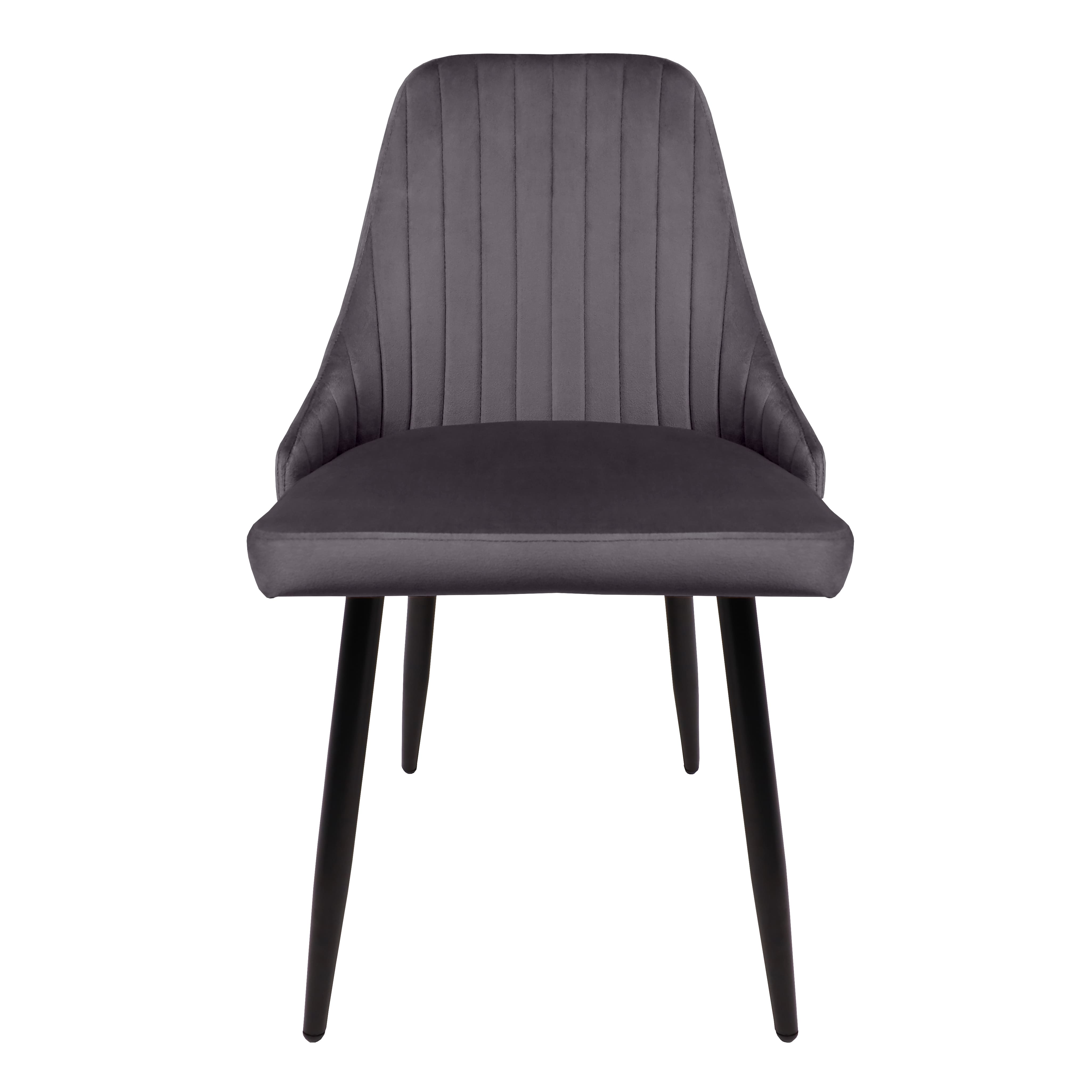 Стул Megan, серый, велюр