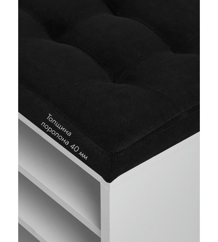 Банкетка Жоли серый/черный