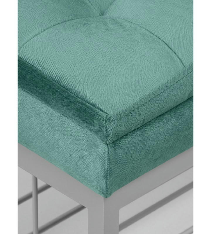 Банкетка Н-76 (серый/бирюзовый)