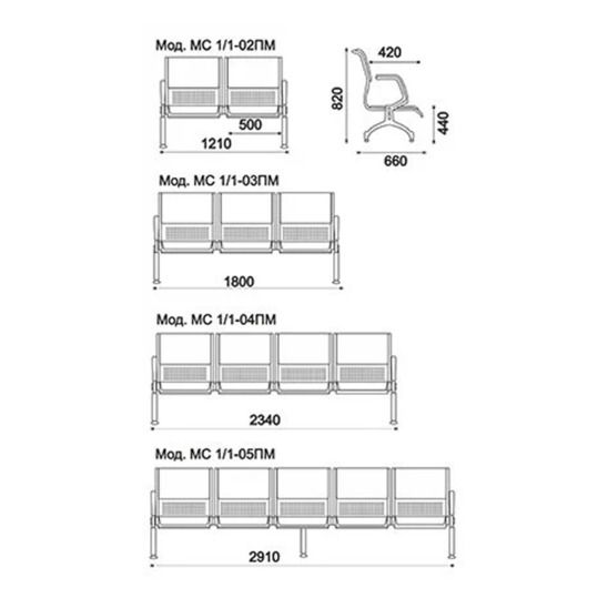 Секция многоместная Флайт-М 2П