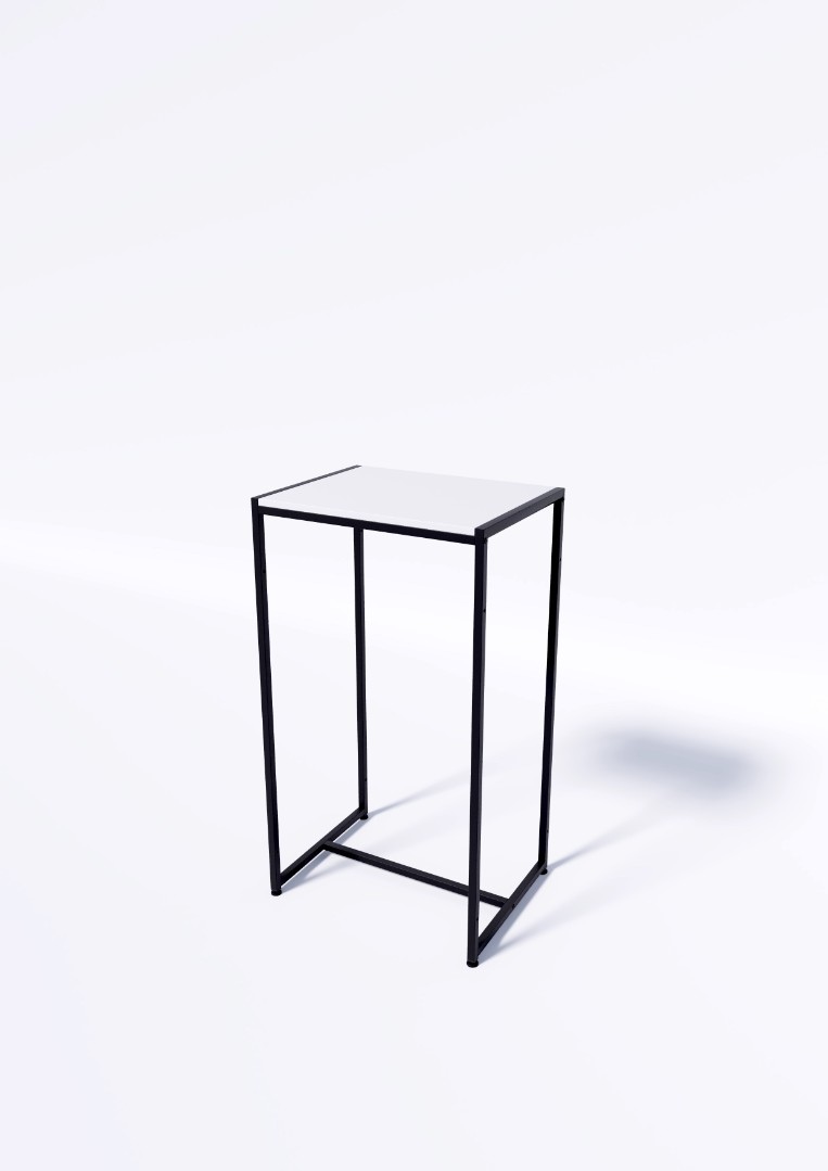 Стол TEVOLO демонстрационный черный-дуб сонома В105Ш60Г45