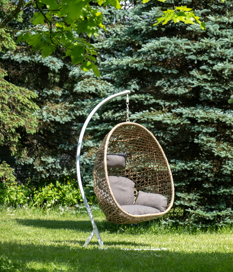 "Флоренция" подвесное кресло-кокон из искусственного ротанга