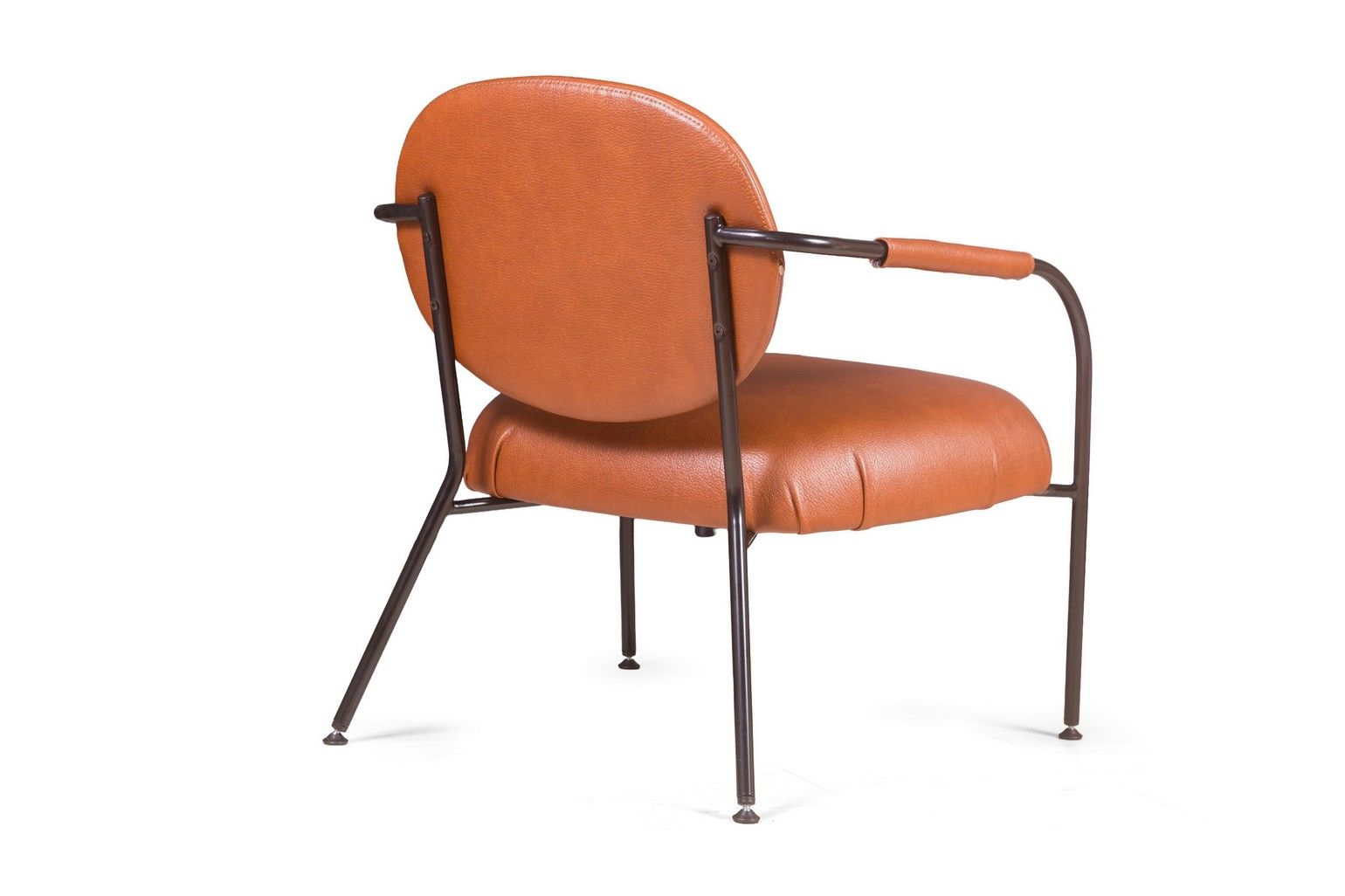 Лаунж кресло Эго, искусственная кожа, коричневый