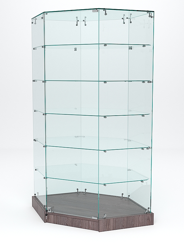 Витрина стеклянная "ИСТРА ХИТ ПРОДАЖ" №513 (с дверкой,  задняя стенка - стекло)