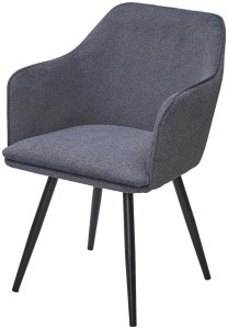 Стул ФОРТ (FORT) 360 град. поворот. цвет NS13 Графит, букле / черный каркас