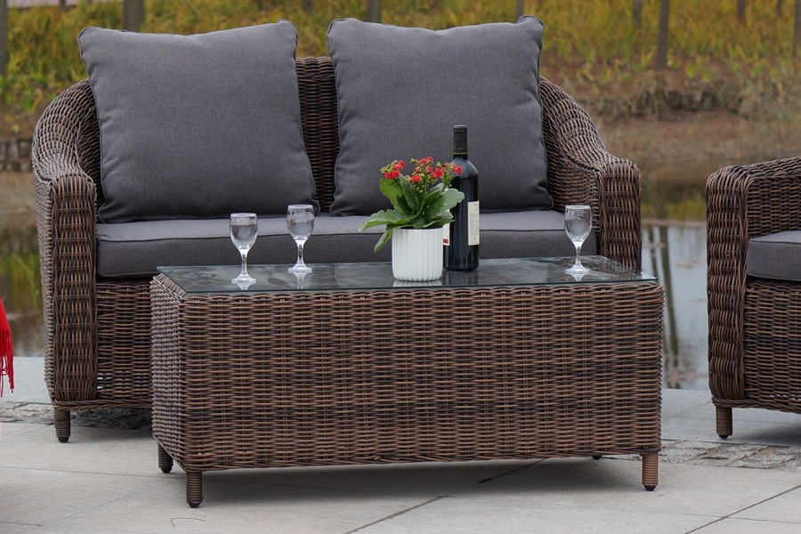 "Кон Панна" столик журнальный из искусственного ротанга