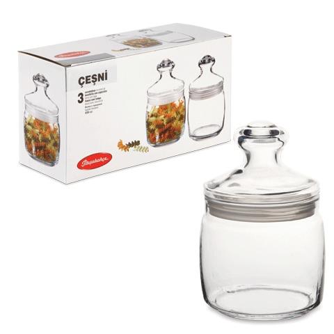 Банки с крышкой "Cesni" для сыпучих продуктов, набор 3 шт., 650 мл, стекло, PASABAHCE, 97424 цена 649 ₽ Банки с крышкой "Cesni" для сыпучих продуктов, набор 3 шт., 650 мл, стекло, PASABAHCE, 97424