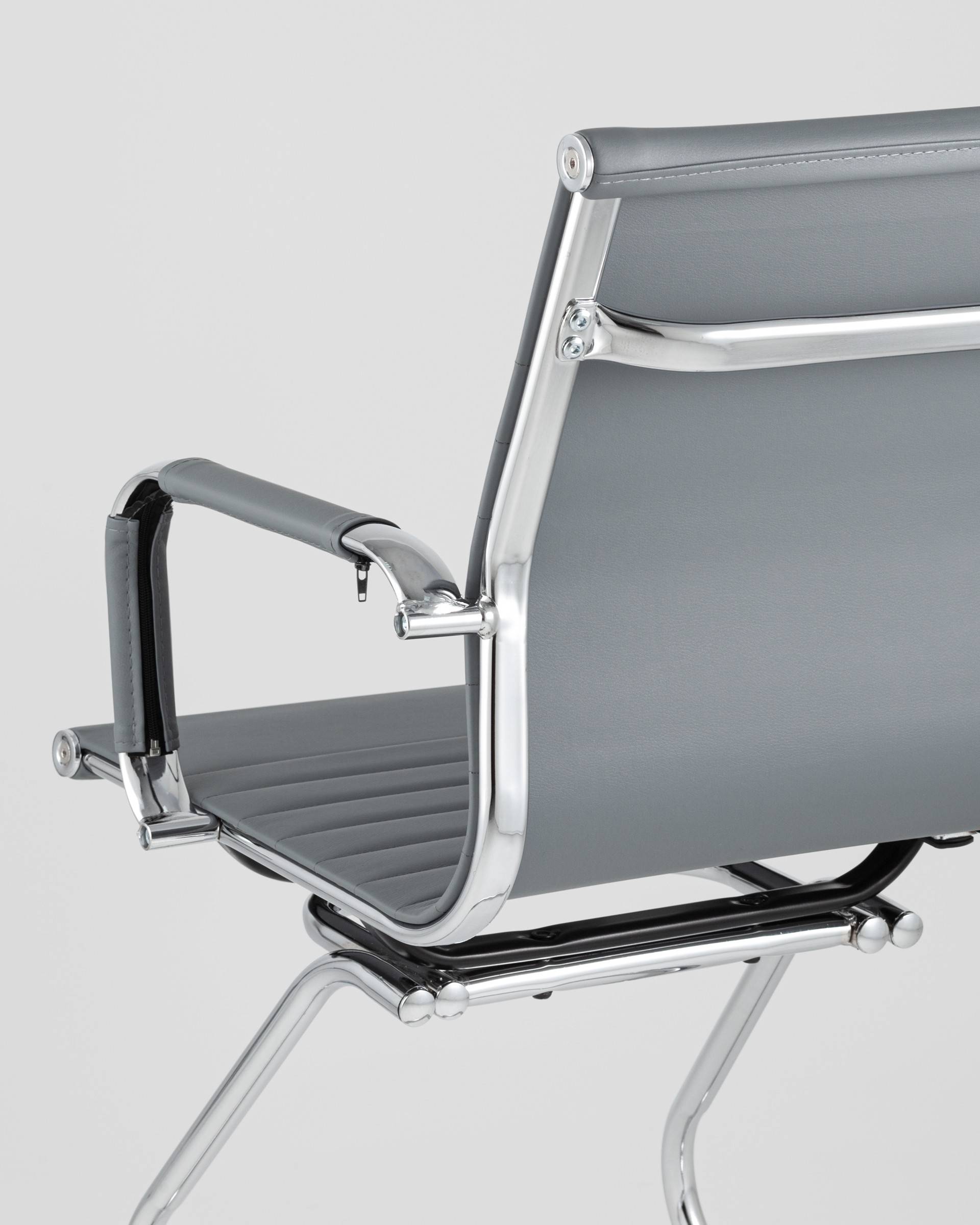 Кресло для посетителей TopChairs Visit серое 2 шт.