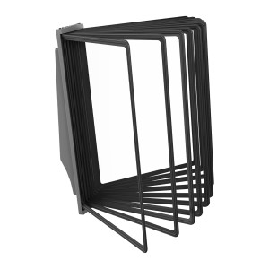 АККОРД-01.А4Gr.Bk Демосистема настенная серая 10 черных панелей А4