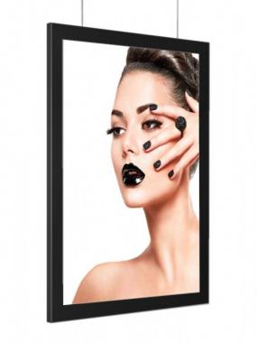 Световая панель Магнетик односторонняя подвесная А2, матовый черный