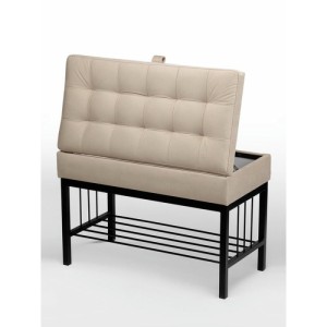 Банкетка Н-76 (черный/бежевый)