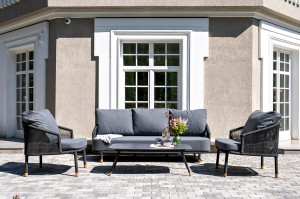 "Верона" лаунж-зона 5-местная плетеная из роупа (веревки)