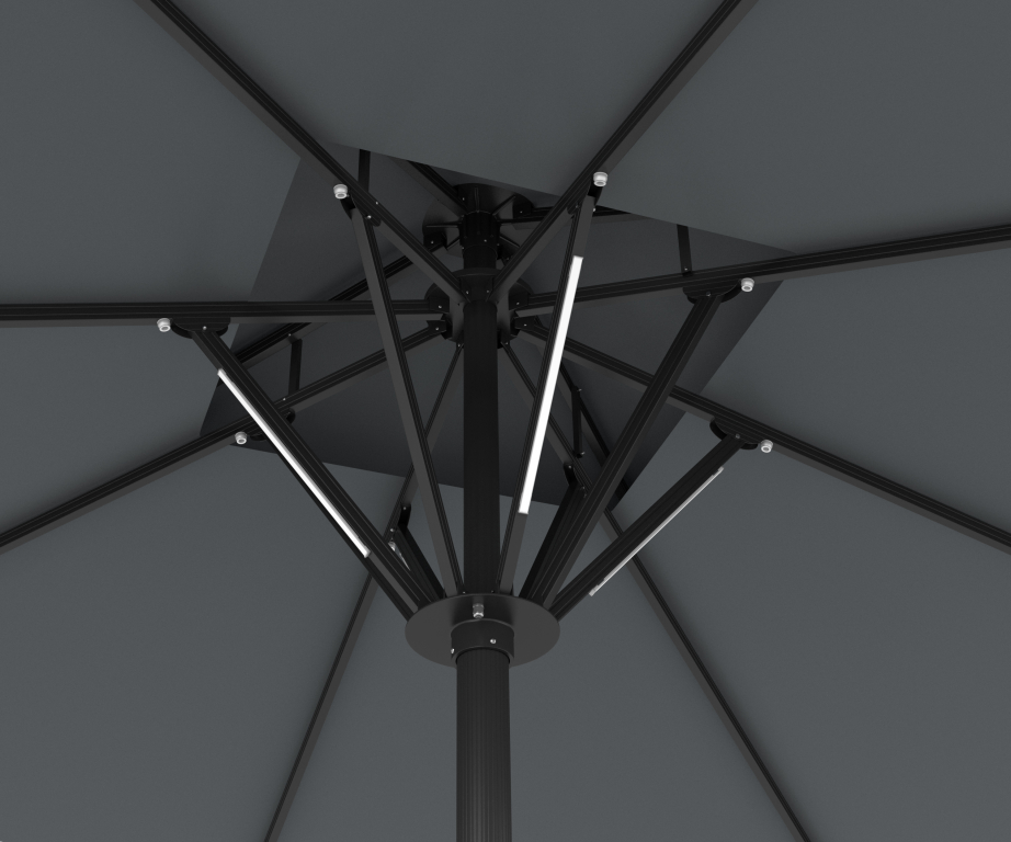 Зонт профессиональный Atlantic Solar антрацит, бежевый