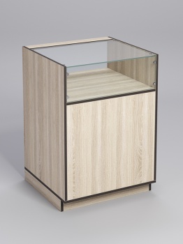 Прилавок "ТОРГОВЫЙ" №2-600, Дуб Сонома, кромка Дуб Венге