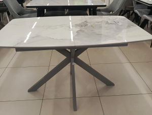 Стол АРИЗОНА 130 цвет ПАНДОРА (PANDORA LIGHT), керамика / ЛАТТЕ