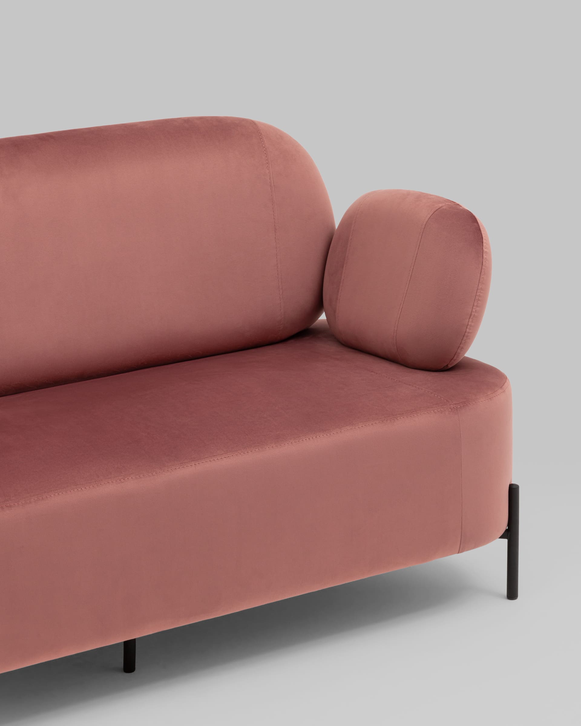 Диван Кэнди велюр пыльно-розовый