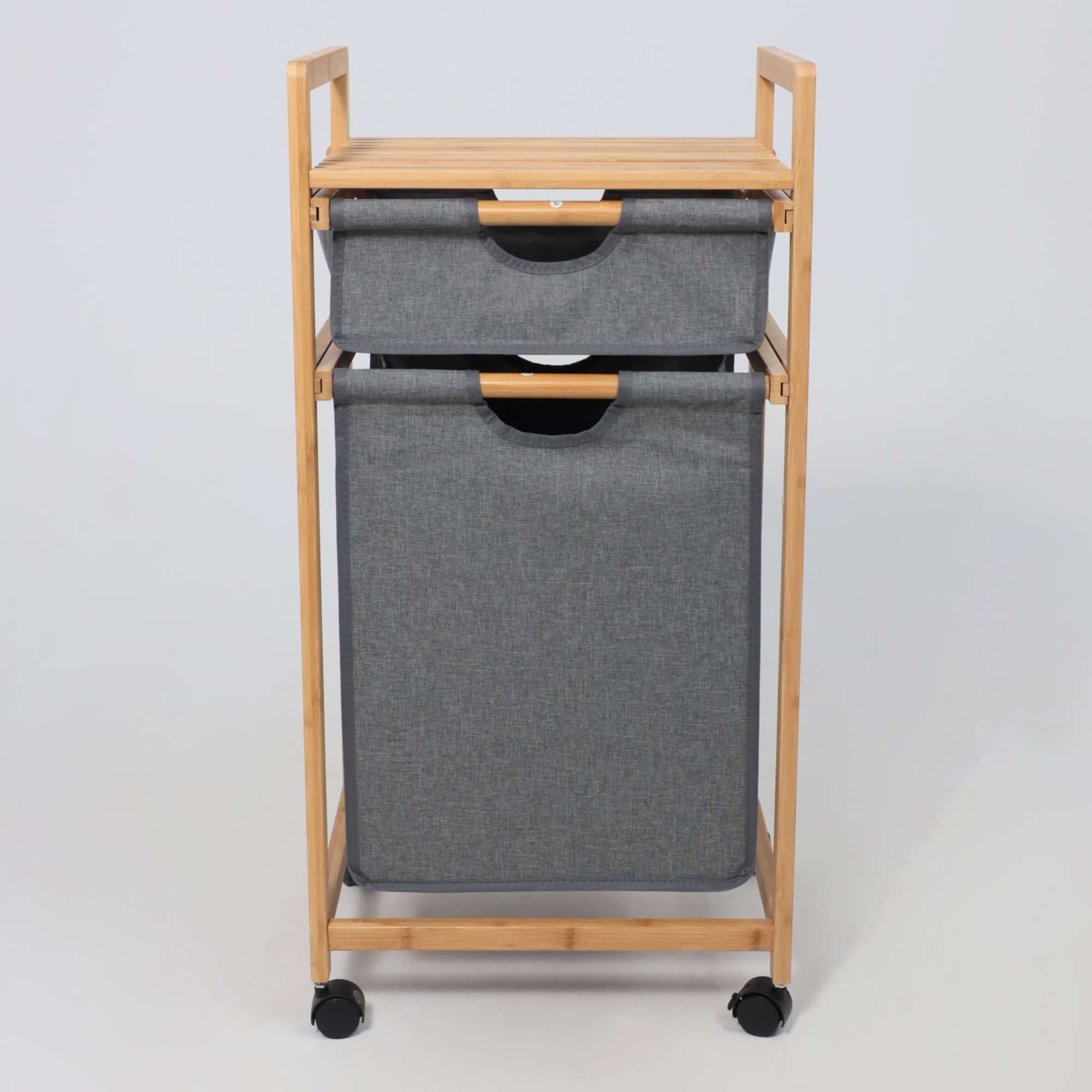 Стойка для белья LAVENDER  бамбук+серый