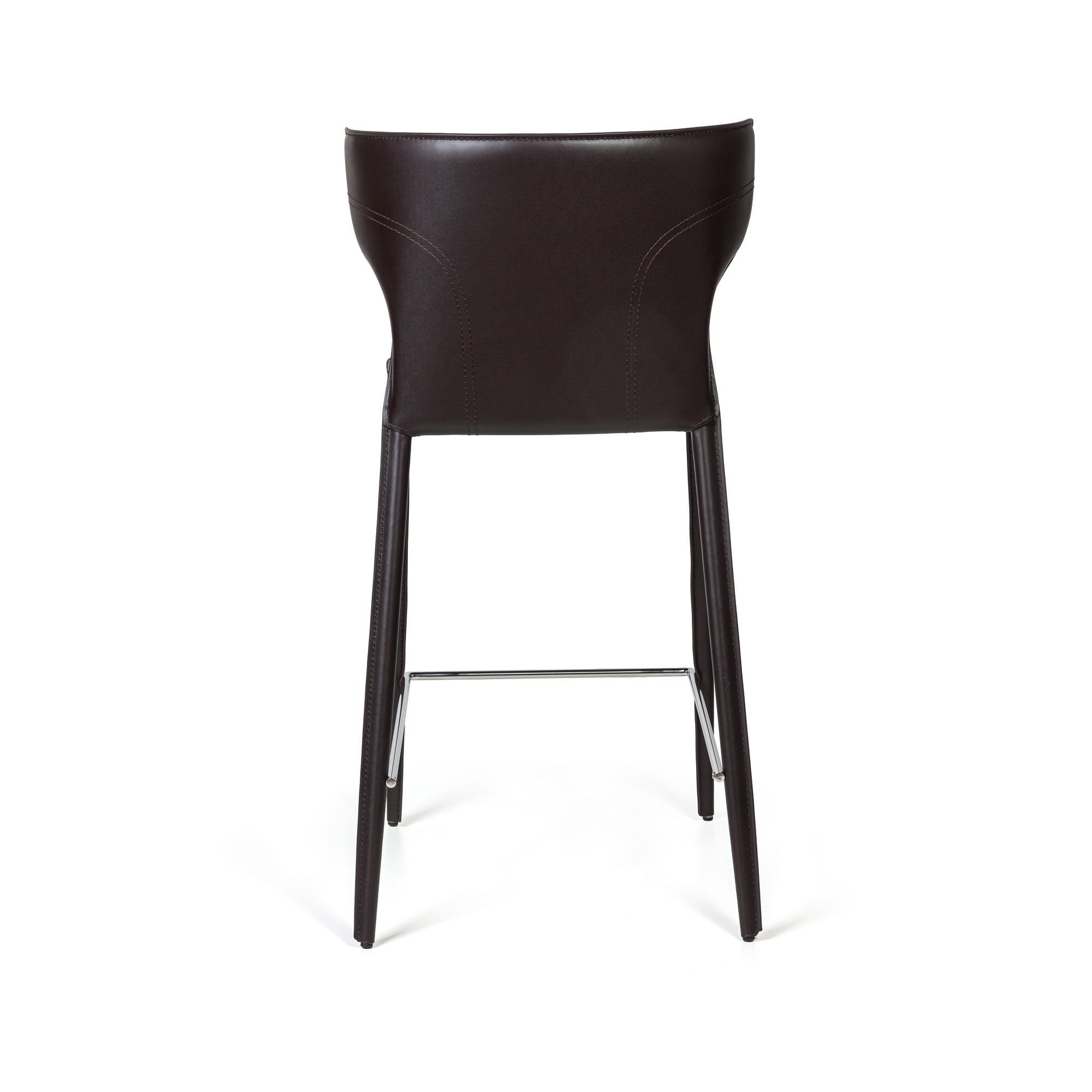 Стул полубарный Austin, кожа коричневый