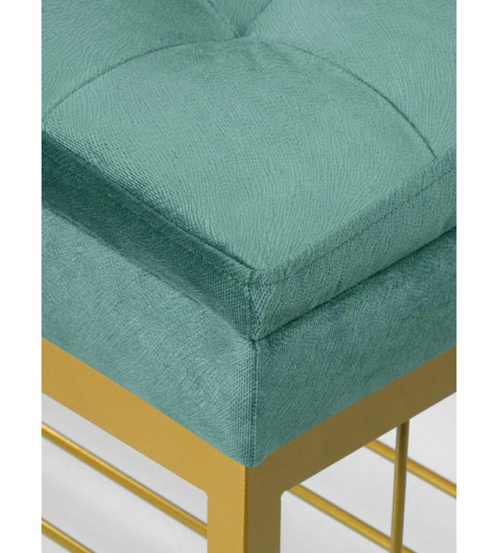 Банкетка Н-76 (золото/бирюзовый)