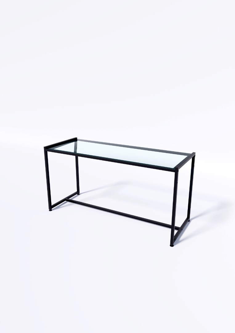 Стол TEVOLO демонстрационный черный-дуб сонома В60Ш120Г45