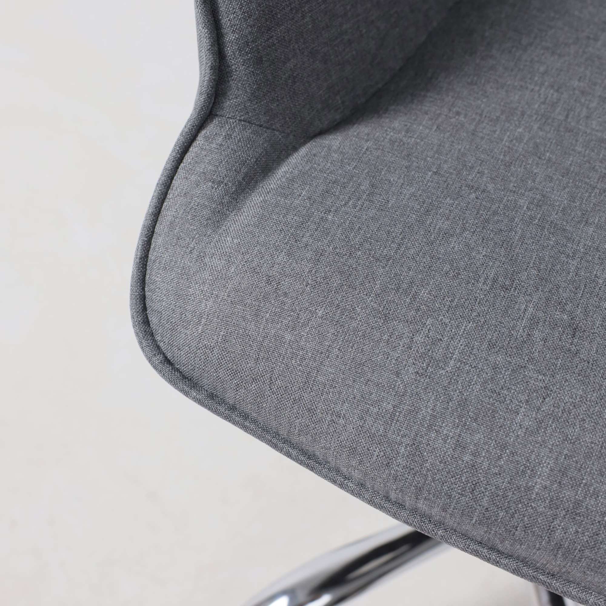 Кресло поворотное Bella, серый, ткань