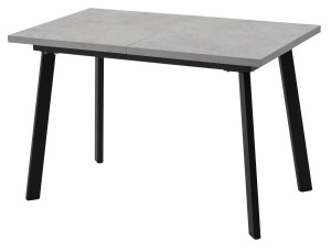 Стол КАНЗАС 120 БЕТОН ЧИКАГО св.серый / Черный каркас