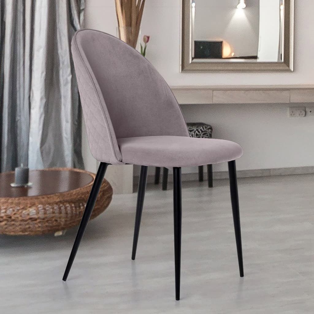 Стул Маркус, бархат светло-серый 26