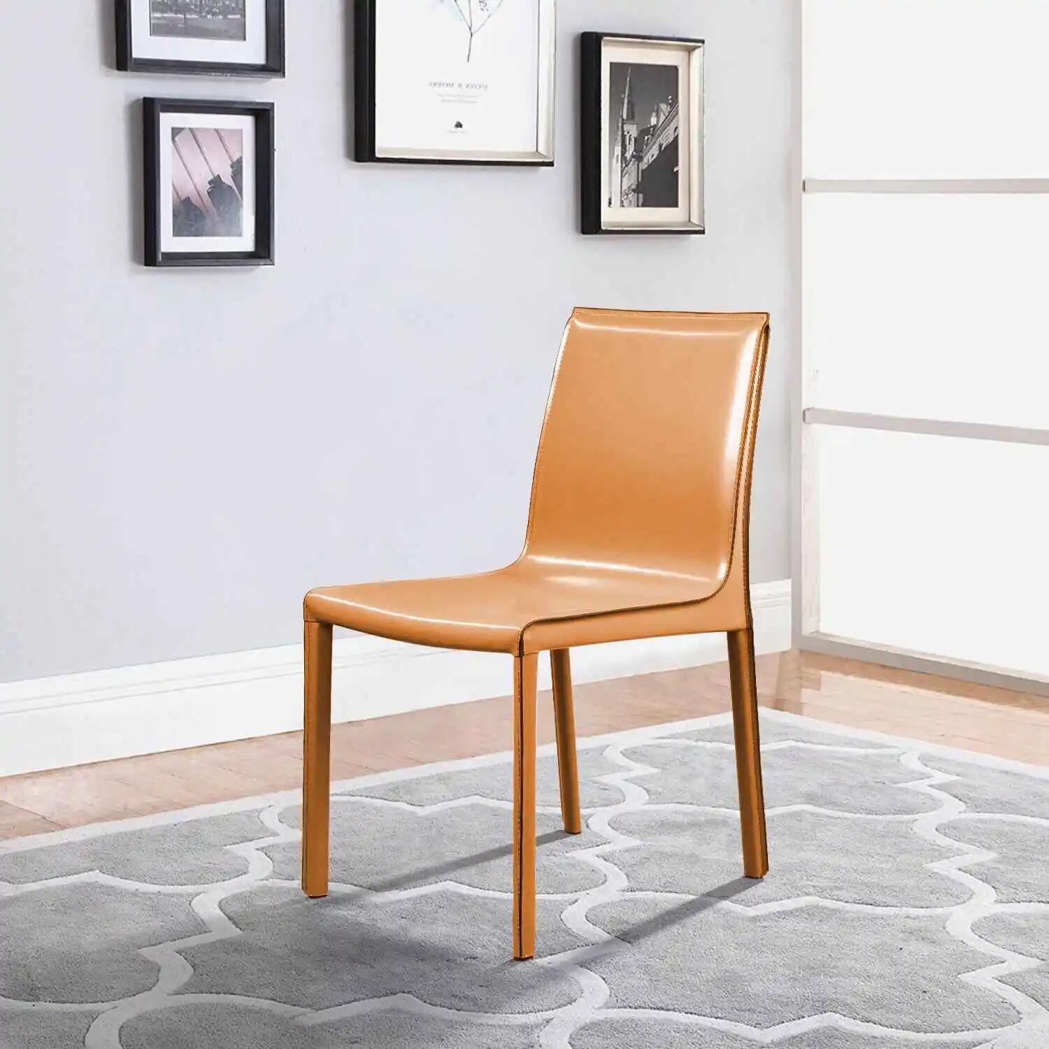 Стул Барри, кожа camel