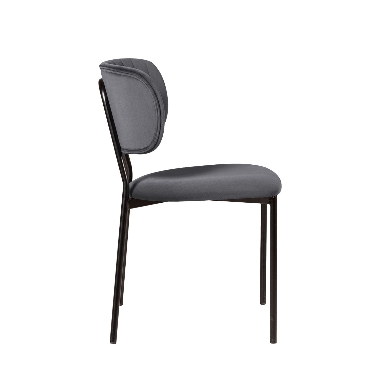 Стул Фрост, бархат серый 27