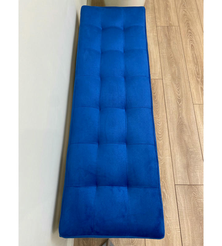 Банкетка Сканди-120-1 (синий/золото)