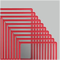 Панель для демосистемы красная формат А4 (10шт.)