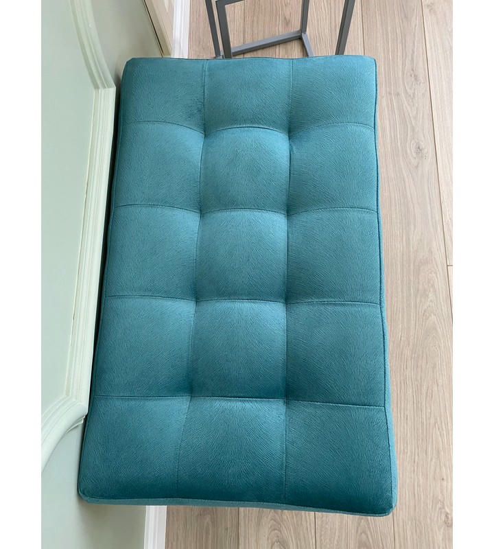 Банкетка Сканди-60 (бирюзовый/белый)