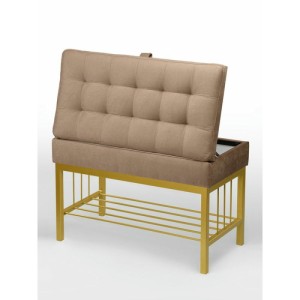 Банкетка Н-76 (золото/светло-коричневый)