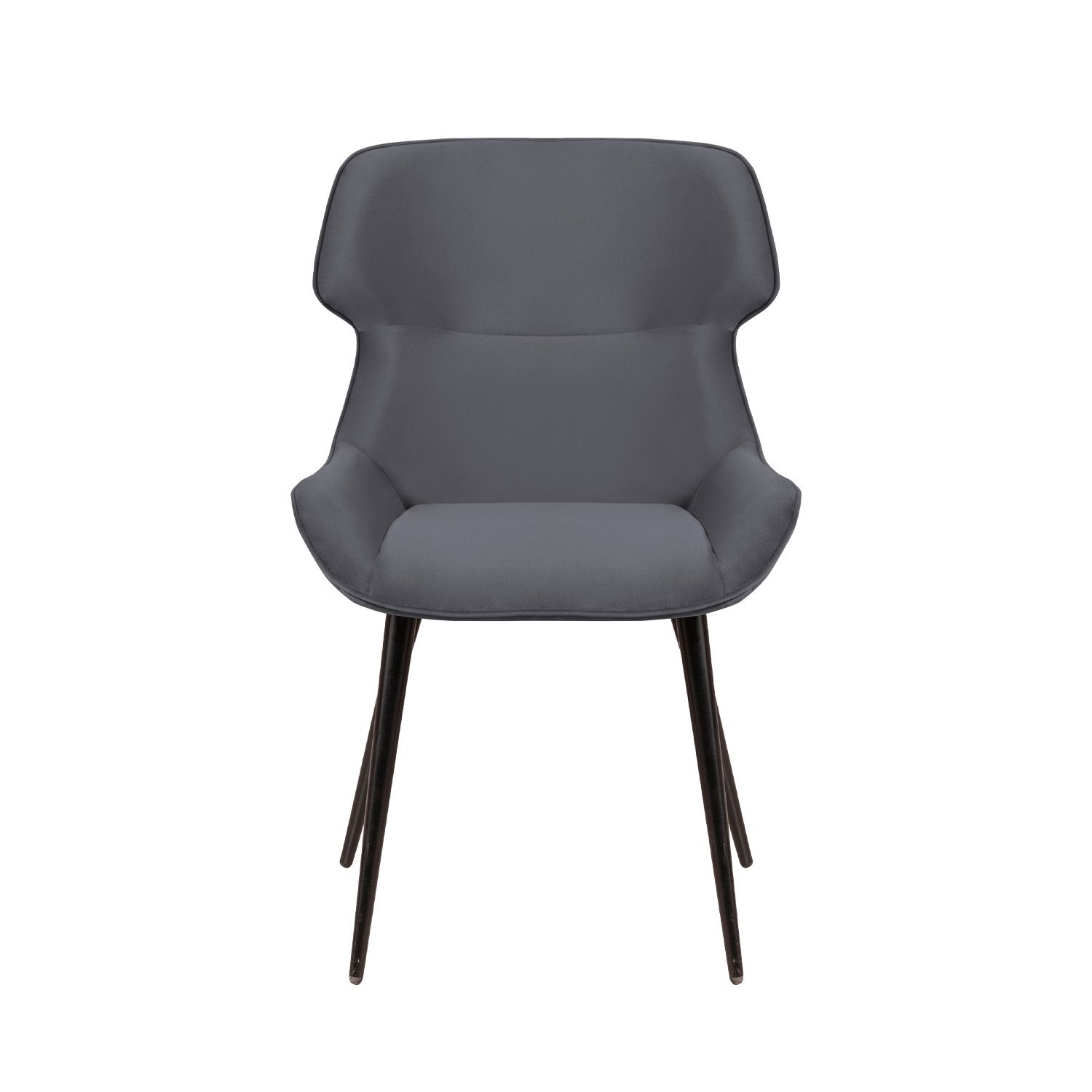 Стул Генри, бархат серый 27