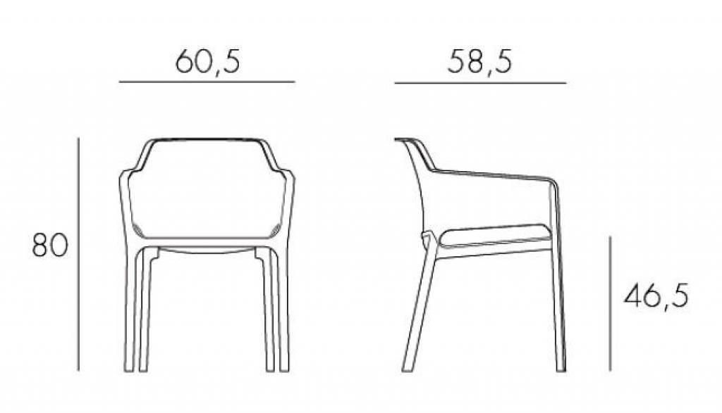 Комплект пластиковой мебели Net антрацит