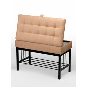 Банкетка Н-76 (черный/персиковый)