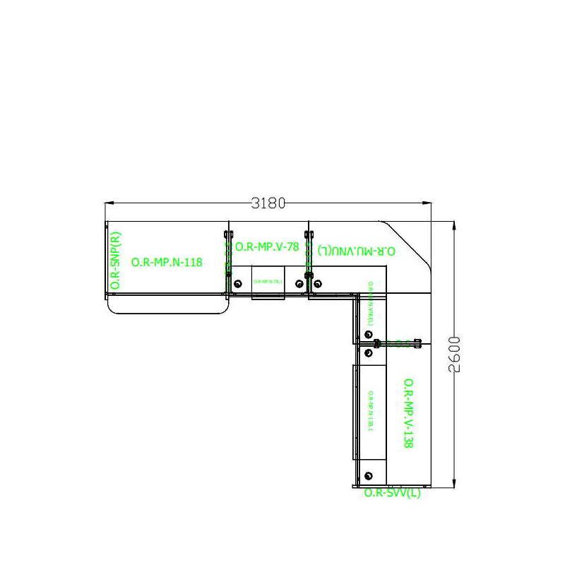 Стойка ресепшен комплект №34 O.R-K-34