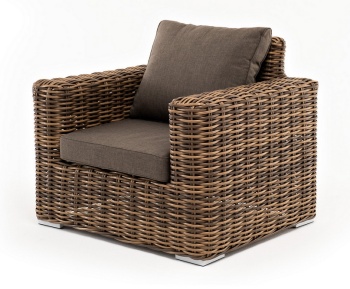 "Палермо" кресло из искусственного ротанга, цвет соломенныйцвет соломенный