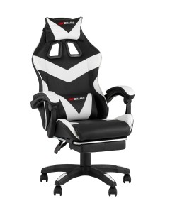 Кресло спортивное TopChairs MG-7019 черно-белый